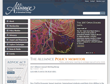 Tablet Screenshot of alliance-exchange.org